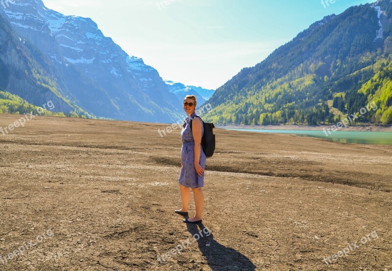 Drought Lake Klöntal Vacations Hiking Bergsee