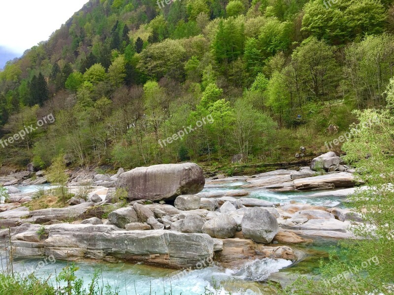 Nature Waters Landscape Mountain River