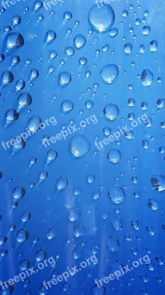 Wet Rain Dew Drop Turquoise