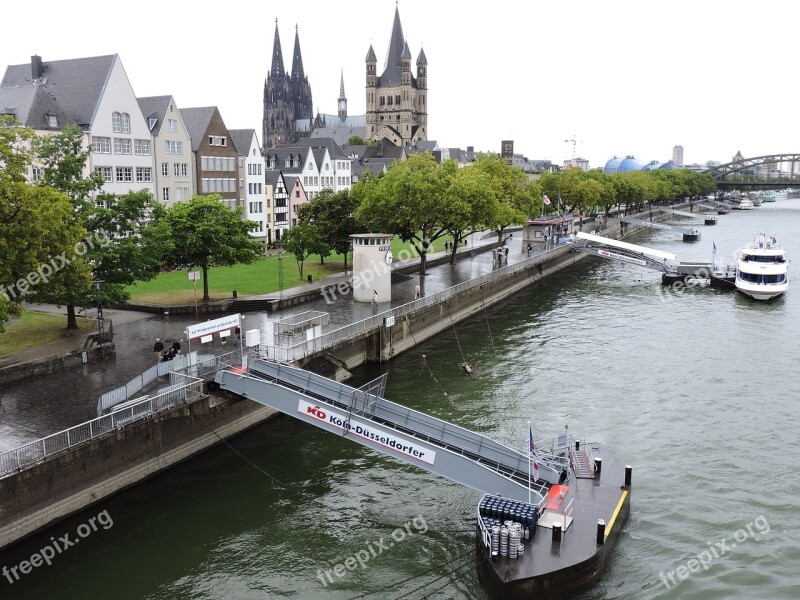 River Water City Architecture Bridge