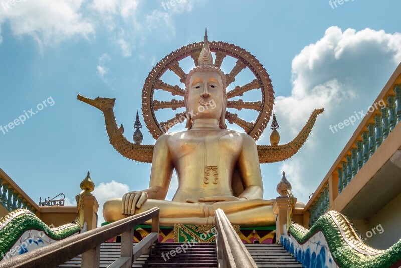 Travel Sculpture Sky Statue Buddhism