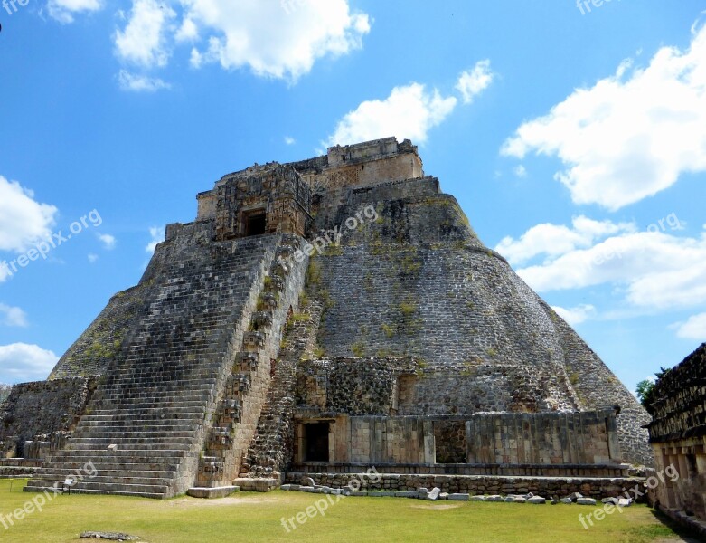 Temple Mexico Travel Antique Architecture Atzec