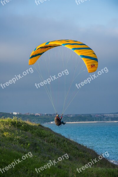 Sky Parachute Leisure Freedom Adventure