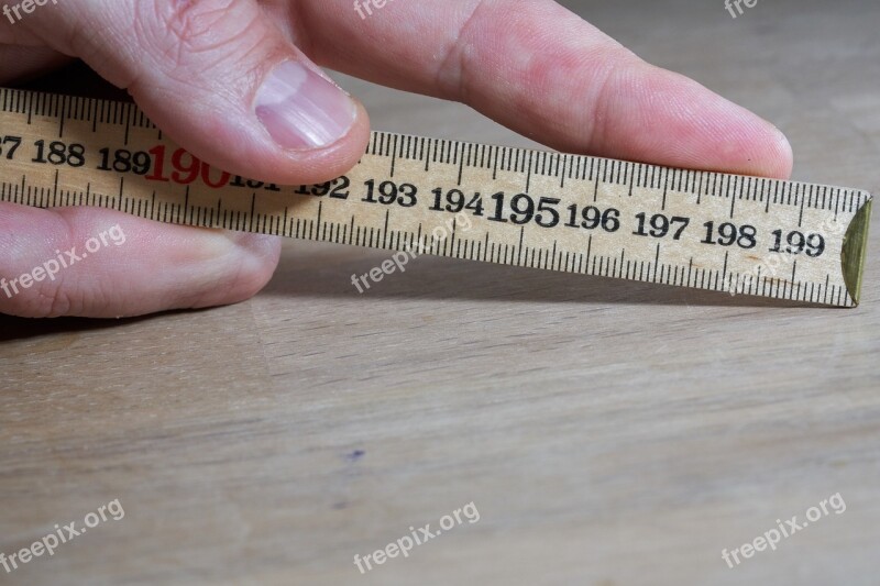 Hand Measure Meter Mass Centimeters