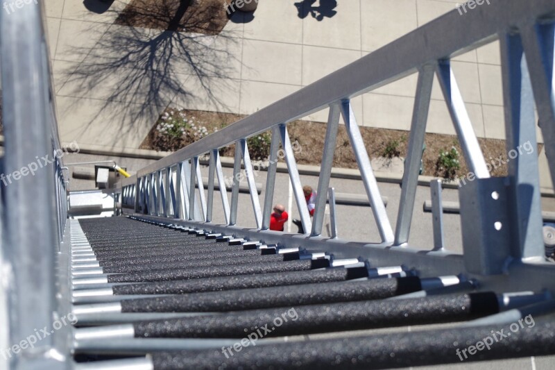 Ladder Steel Outdoors Step Climb