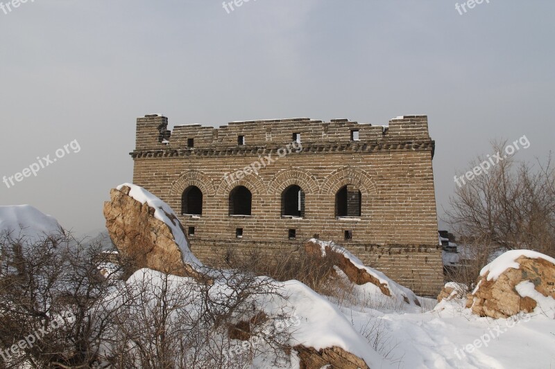 Building Winter Ancient Tourism Outdoor