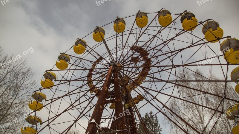 Pripyat Carousel Ferris Wheel Theme Park Fairground