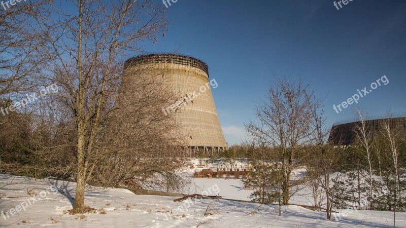 Cooling Tower Reactor Unfinished Snow Exclusion Zone