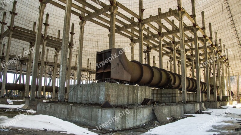 Cooling Tower Reactor Unfinished Snow Exclusion Zone