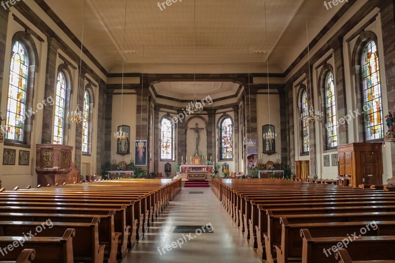 Within Church Bank Altar Architecture