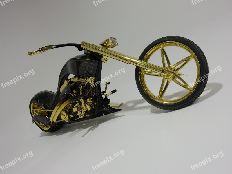 Custom Harley Davidson Motorcycle Chopper Free Photos