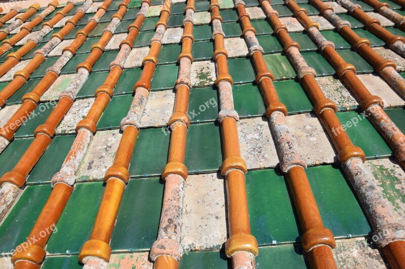 Coverage Old Tiles Roof Roofs