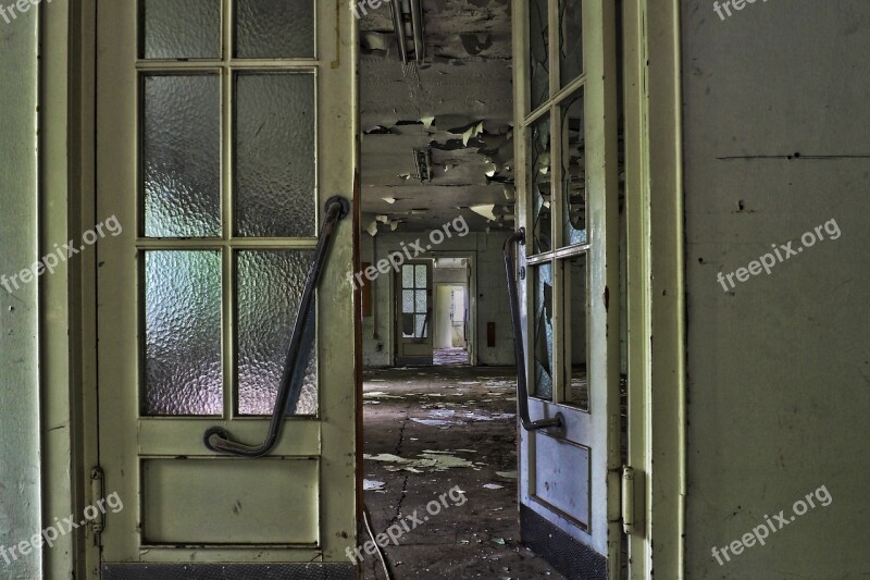 Door House Architecture Window Abandoned