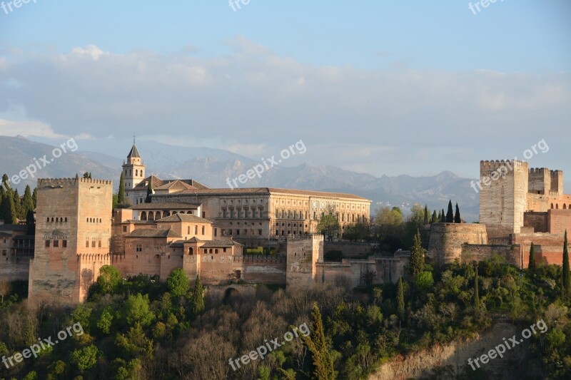 Architecture Palace Panoramic Travel Grenade