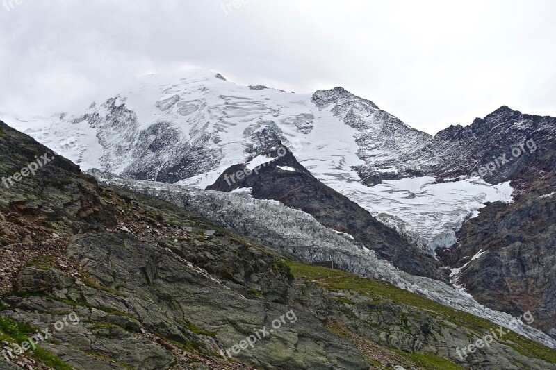 Glacier Mountain Nature Landscape Panoramic