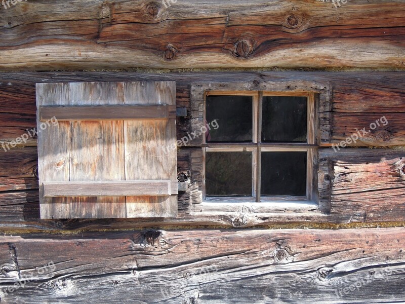 Window Wooden Windows Old Rustic Architecture