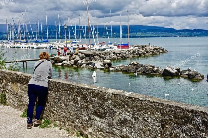 Marina Yachts Moorings Water Sea