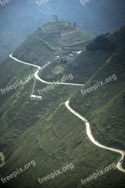 Vietnam Ha Giang Street Mountain Province