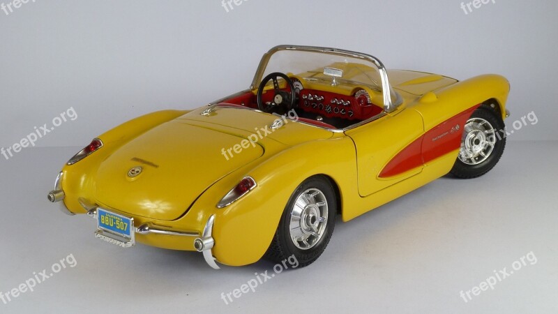 Chevrolet Corvette 1957 1x18 Model Car