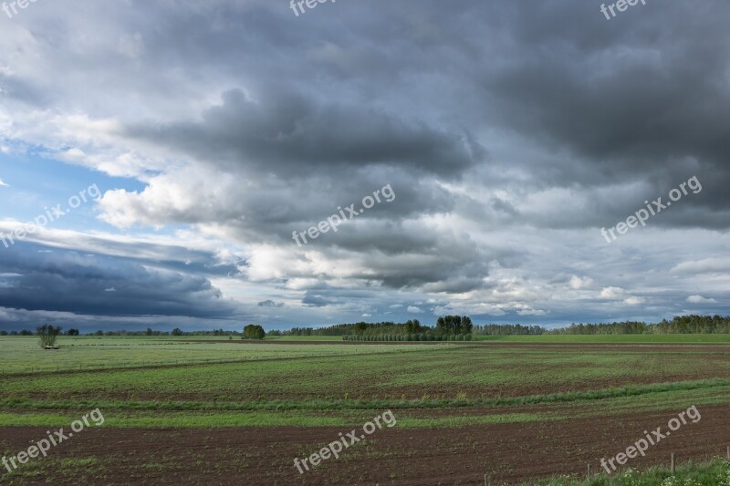 Panoramic Landscape Nature The Dome Of The Sky Farm