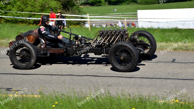 Hillclimb Oldtimer Racing Car Delahaye 107 Racer Gp Mutschellen 2018