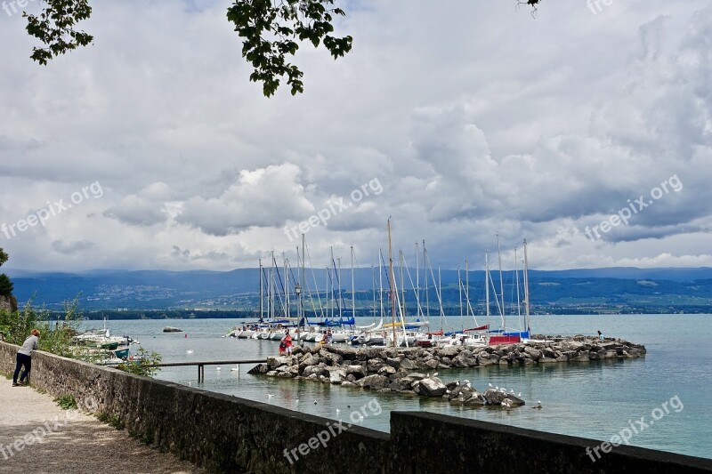 Marina Harbor Yachts Mooring Sea