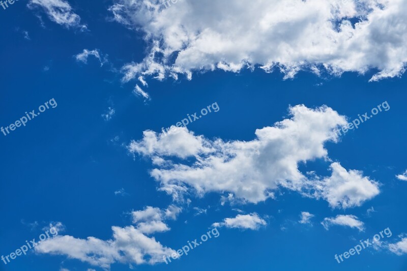 Clouds White Spring Weather Sky