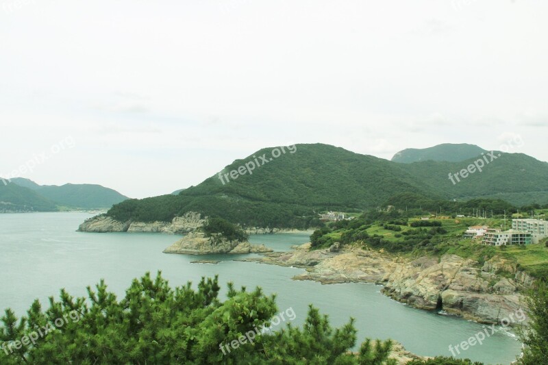 Nature Panorama Of Scenery Travel Tongyeong