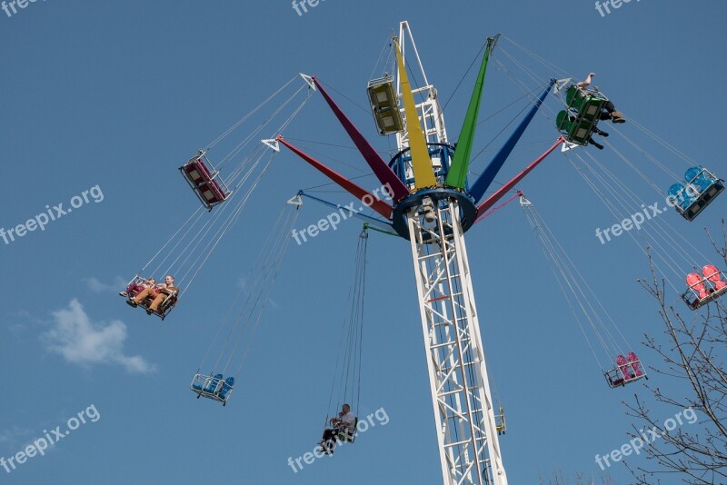 Roundabouts People Carnival Amusement Park Free Photos