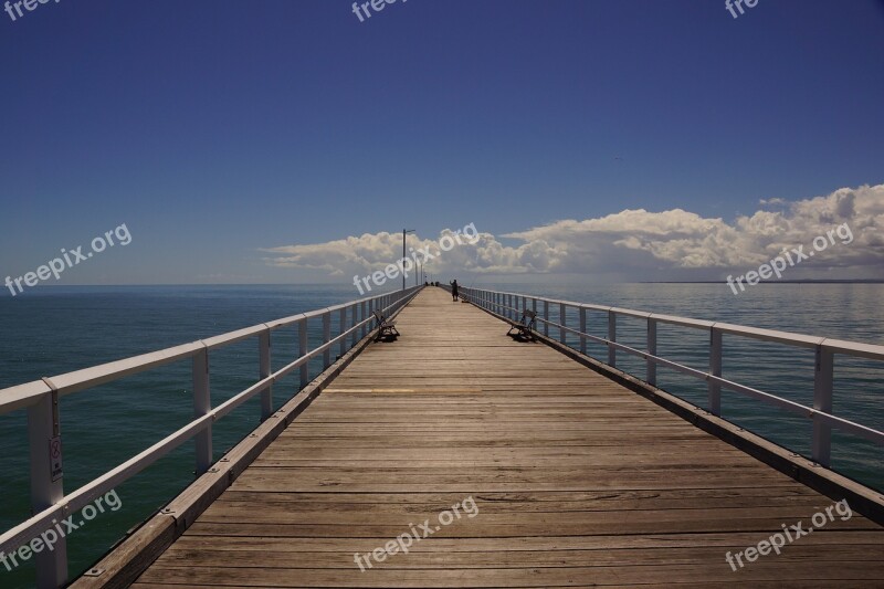 Sky Water Sea Nature Pier