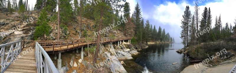 Panoramic Lake Water Nature Landscape