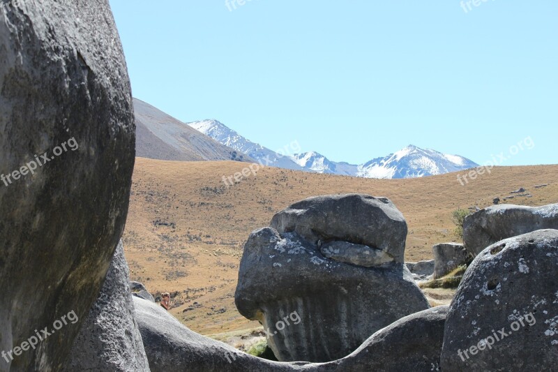 Rock Mountain Landscape Travel Sky