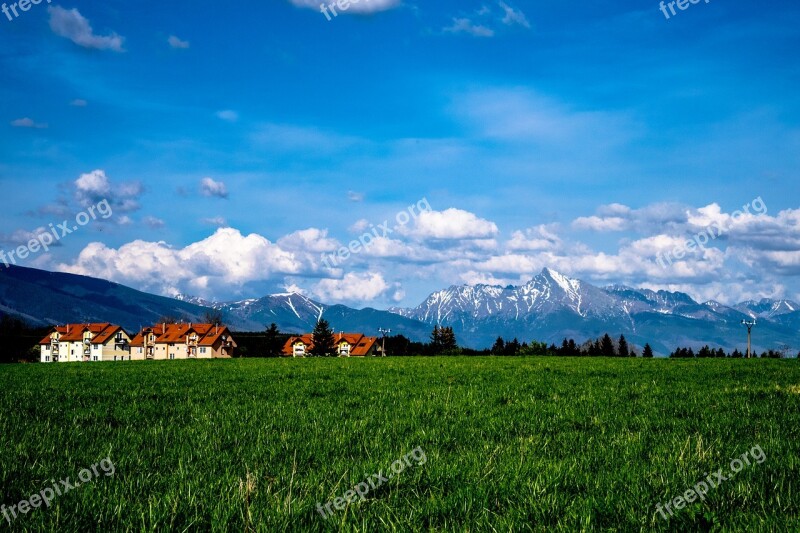 Kriváň Meadow Heaven Sky Jamník