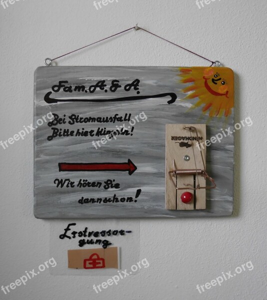 Door Bell Door Sign Hand Labor Gift Fun