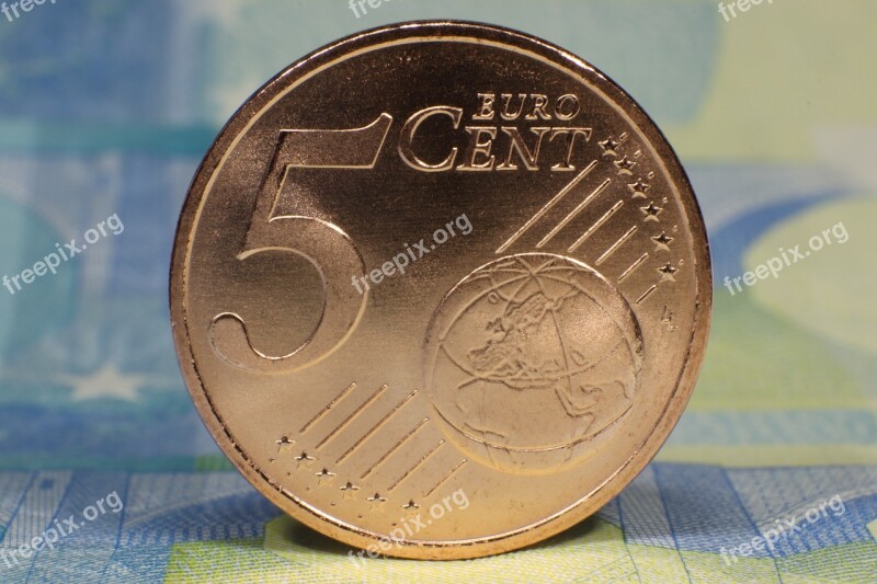 Five Euro Cent Coin Front Side