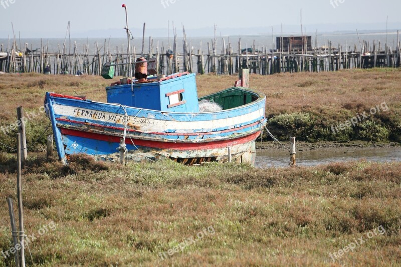 Boat Port Old Portugal Carrasqueira