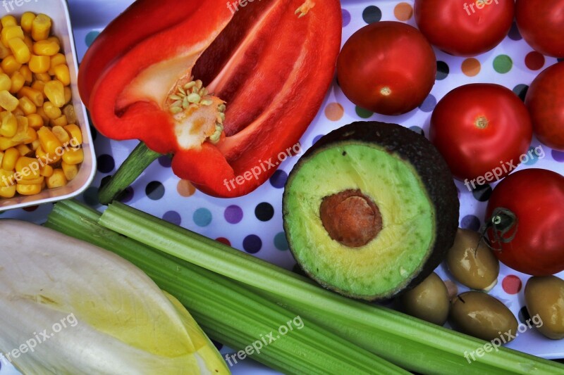 Vegetables Diet Healthy Colorful Eating