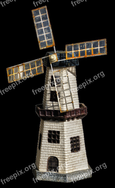 Windmill Model House Ceramic House Ceramic