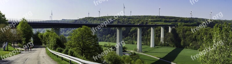 Bridge Highway Hiking Panorama Wallpaper