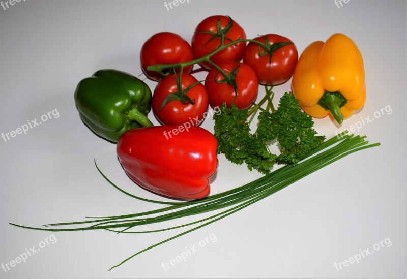 Food Tomato Vegetables Healthy Paprika