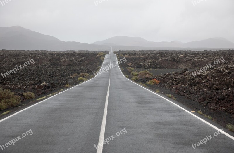 Road Asphalt Highway Travel Empty