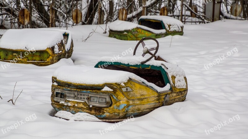 Pripyat Bumper Car Theme Park Fairground Ukraine