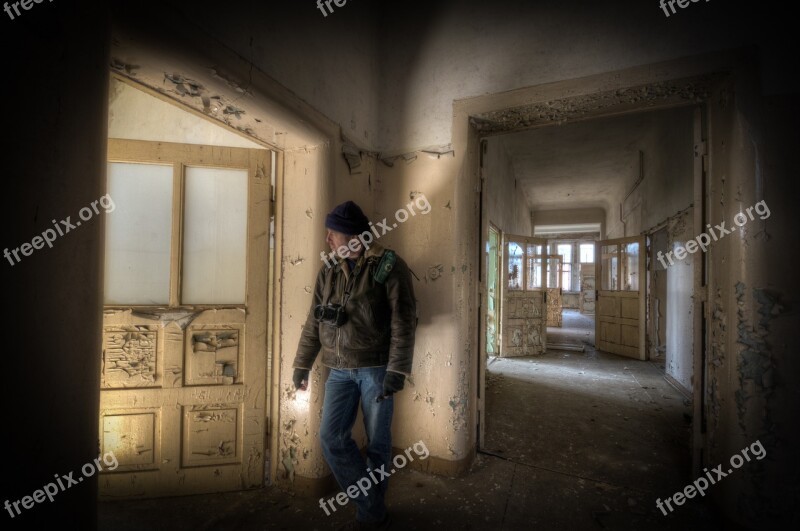 Door Doorway Window Abandoned Indoors