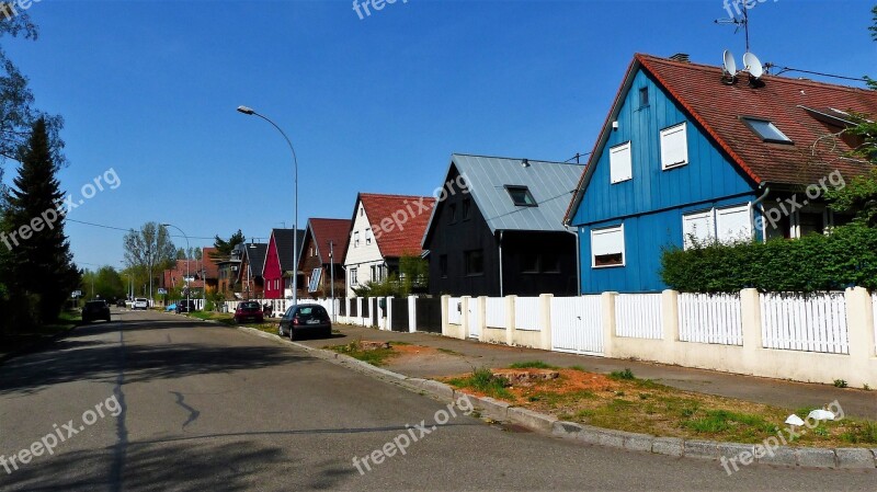 House Architecture Street Suburbs Horizontal