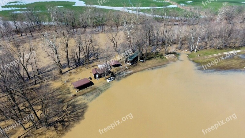 Nature Water River Panoramic Climate Change