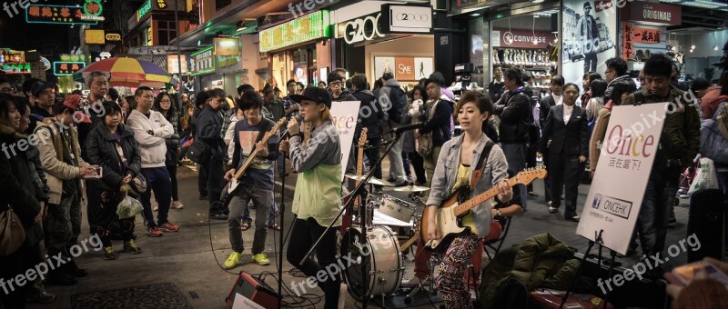 People The Crowd Street The Band Market