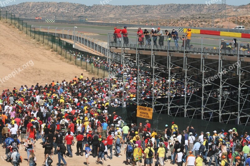 Crowd Harrows Moto Gp People Group