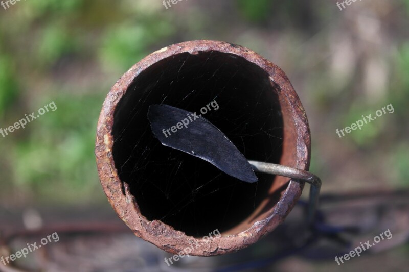 Tube Spider Web Outdoors Metal Ash