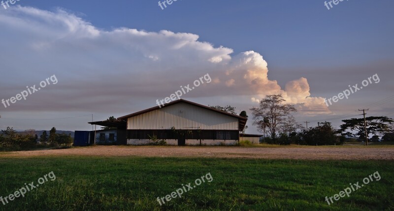 Cloud Sky Structure Warehouse Heaven