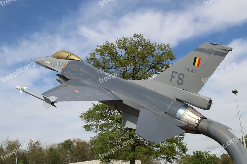 F16 Belgian Air Force Fighter Aircraft Military Branch